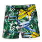 Airplane Dream Wish Beach Shorts For Sunny Holidays And Comfortable Daily Styling
