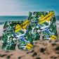 Airplane Dream Wish Beach Shorts Print Detail For Beach Activities And Vacation Wear