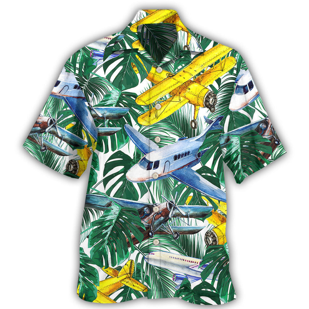 Airplane Dreams Flight Hawaiian Shirt For Coastal Travel, Casual Events, And Comfortable Summer Wear