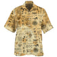 Mystical Creative Alchemy Egypt Hawaiian Shirt For Resort Trips, Coastal Parties, And Warm Weather Style