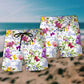 I Like Math Floral Creative Beach Shorts Design View For Summer Events And Coastal Getaways
