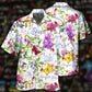 Creative Floral Math Hawaiian Shirt For Coastal Travel, Casual Events, And Comfortable Summer Wear