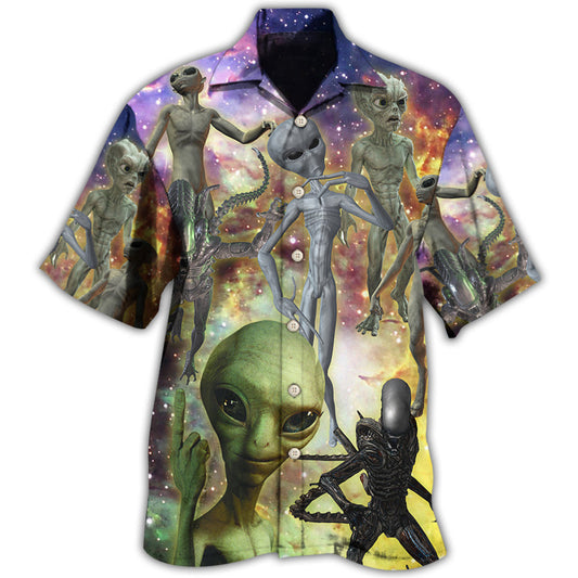 Galaxy Alien Mysterious Hawaiian Shirt For Beach Days, Summer Outings, And Thoughtful Gift Giving