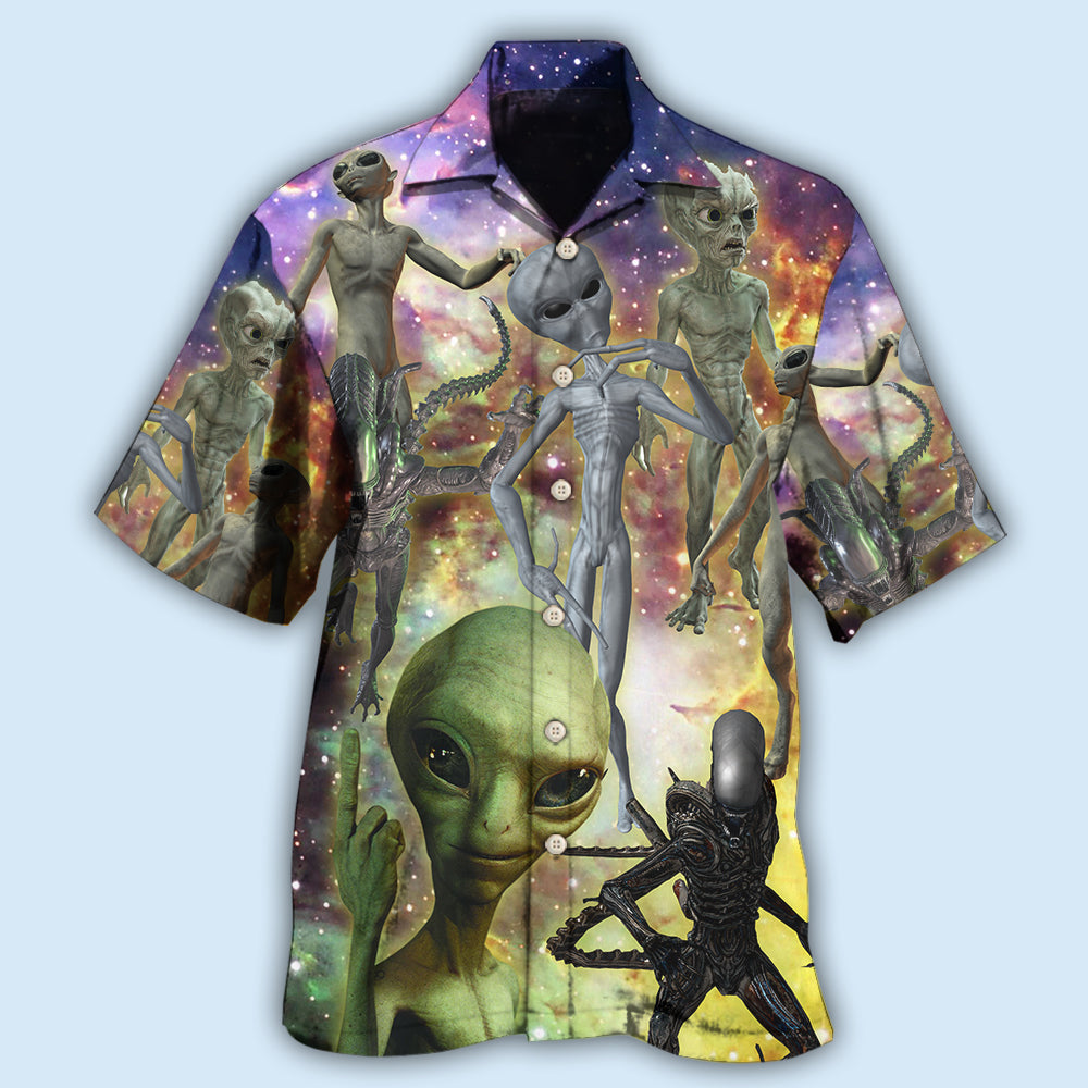 Galaxy Alien Mysterious Hawaiian Shirt For Beach Days, Summer Outings, And Thoughtful Gift Giving