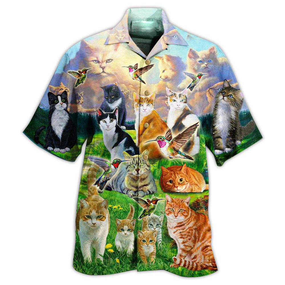 All Heavenly Cats Hawaiian Shirt For Vacation Adventures Beach Events And Relaxed Warm Weather Style
