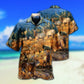 Deer Good Wild Free Hawaiian Shirt Artwork Detail For Resort Trips And Outdoor Activities