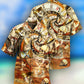 Skull Hawaiian Shirt With All Over Print For Vacation Parties Beach Outings And Relaxed Daily Wear