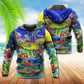 Santa Riding Alligator Christmas Hoodie For Christmas Gatherings Outdoor Trips And Relaxed Seasonal Style