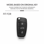 Alloy-Style Car Key Fob Cover for Audi A1, A3, A4, A5, A6, A7, Q3, Q5, Q7, Q8, TT, S3, S4, S6 & RS – 8P, 8L, B6, B7, C5, C6, 4F