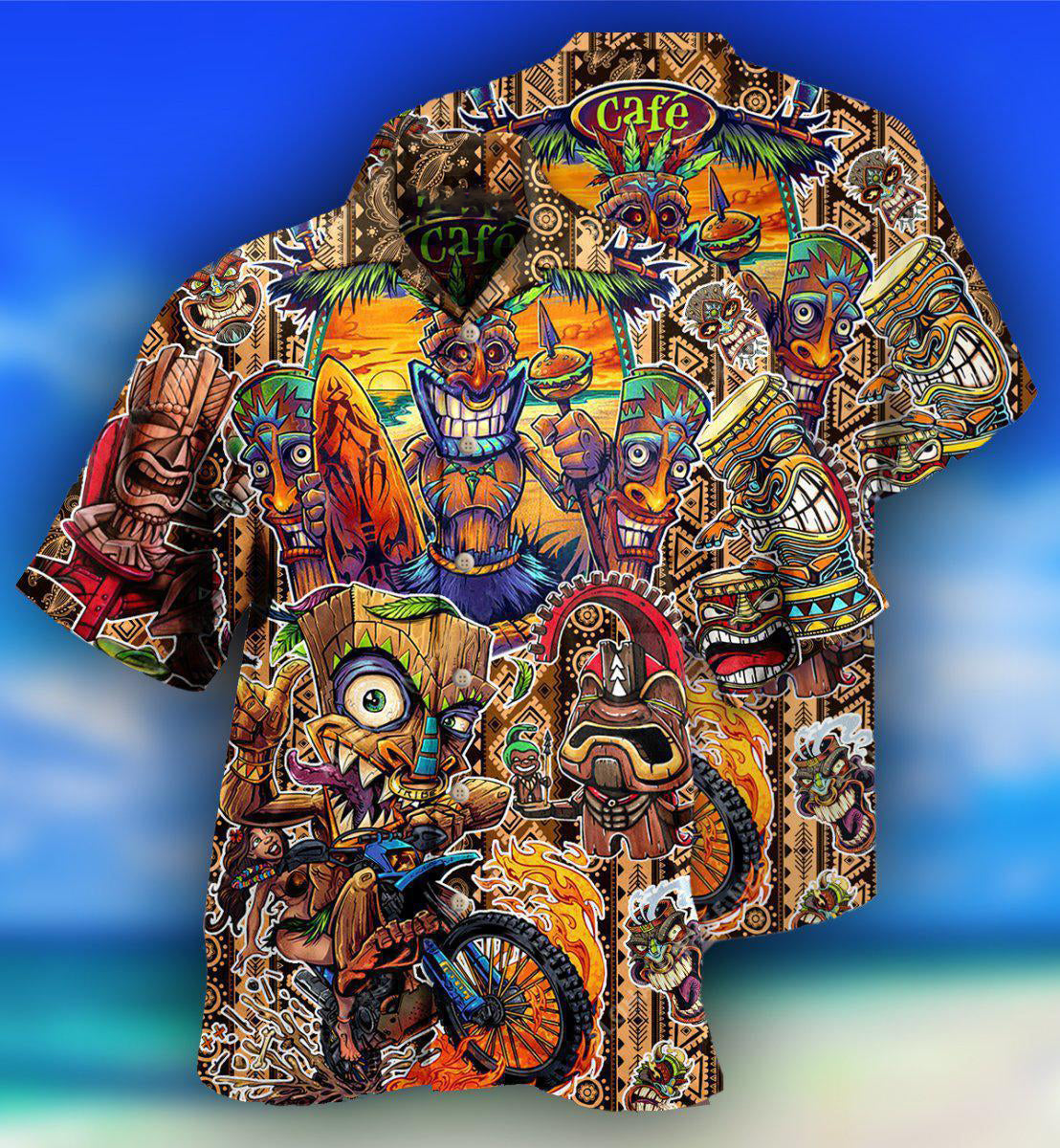 Tiki Aloha Day Hawaiian Shirt For Beach Parties And Weekend Getaways
