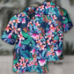 Tropical Beach Floral Hawaiian Shirt With All Over Print For Coastal Trips Outdoor Events And Relaxed Summer Wear
