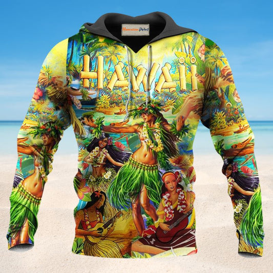 Colorful Aloha Spirit Hawaii Hoodie For Relaxed Streetwear Weekend Travel And Everyday Style