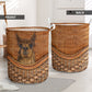 Alpaca Rattan Texture Laundry Basket For Room Home Organizer