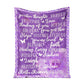 Alzheimer Awareness Flannel Blanket For Cozy Bedroom Sofa Decor