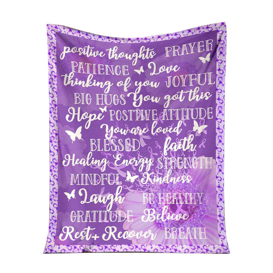 Alzheimer Awareness Flannel Blanket For Cozy Bedroom Sofa Decor