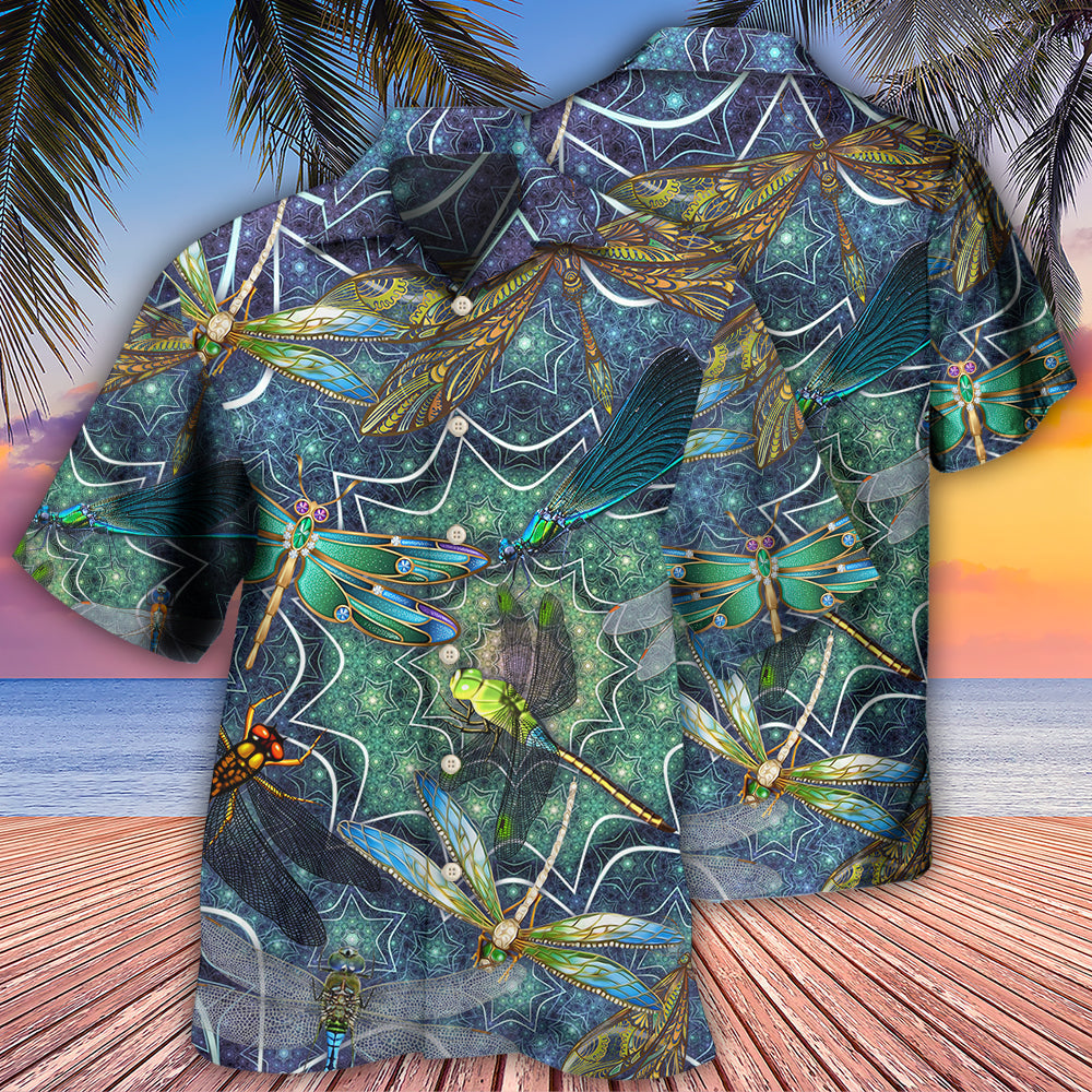 Dragonfly Amazing Hawaiian Shirt Pattern Detail For Vacation Travel And Daily Wear