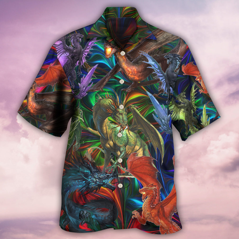 Dragon Unreal Hawaiian Shirt For Beach Parties And Weekend Getaways