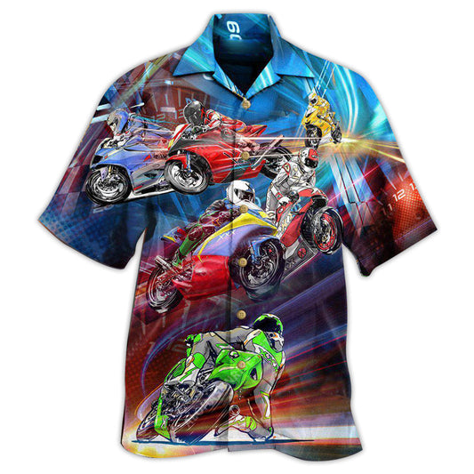 Motorcycle Lover Amazing Motorcycle Racing Hawaiian Shirt For Resort Travel Scenic Drives And Casual Summer Wear