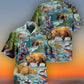 Bear Hunting Animals Amazing Salmon Hawaiian Shirt For Poolside Relaxation And Sunny Getaways