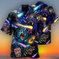 Gorilla Hawaiian Shirt With Detailed Graphic For Coastal Trips Outdoor Events And Relaxed Summer Wear