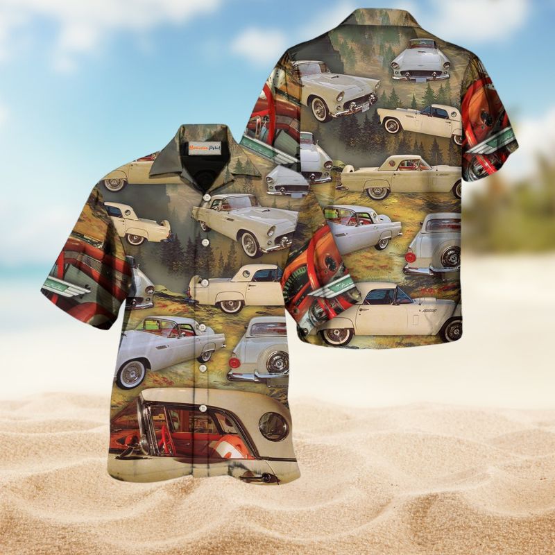 Vibrant Cars Hawaiian Shirt For Coastal Travel, Casual Events, And Comfortable Summer Wear