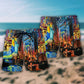 America York City Color Beach Shorts Pattern Detail For Summer Adventures And Leisure And Relaxation