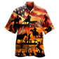 America Cowboy Sunset Hawaiian Shirt For Summer Gatherings Vacation Travel And Casual Everyday Style