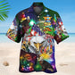 American Eagle Christmas Hawaiian Shirt For Holiday Parties, Tropical Vacations, And Festive Gift Giving