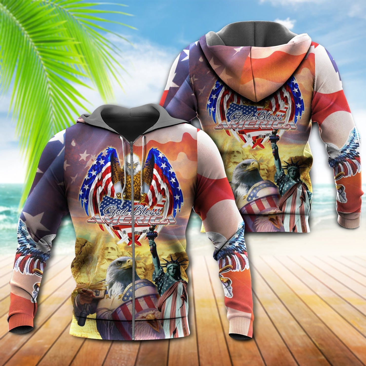 American Eagle Patriotic Blessing Hoodie For Meaningful Everyday Wear Community Outings And Gifting