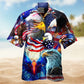 American Eagle Soar Hawaiian Shirt For Island Vacations, Resort Wear, And Relaxed Seasonal Style