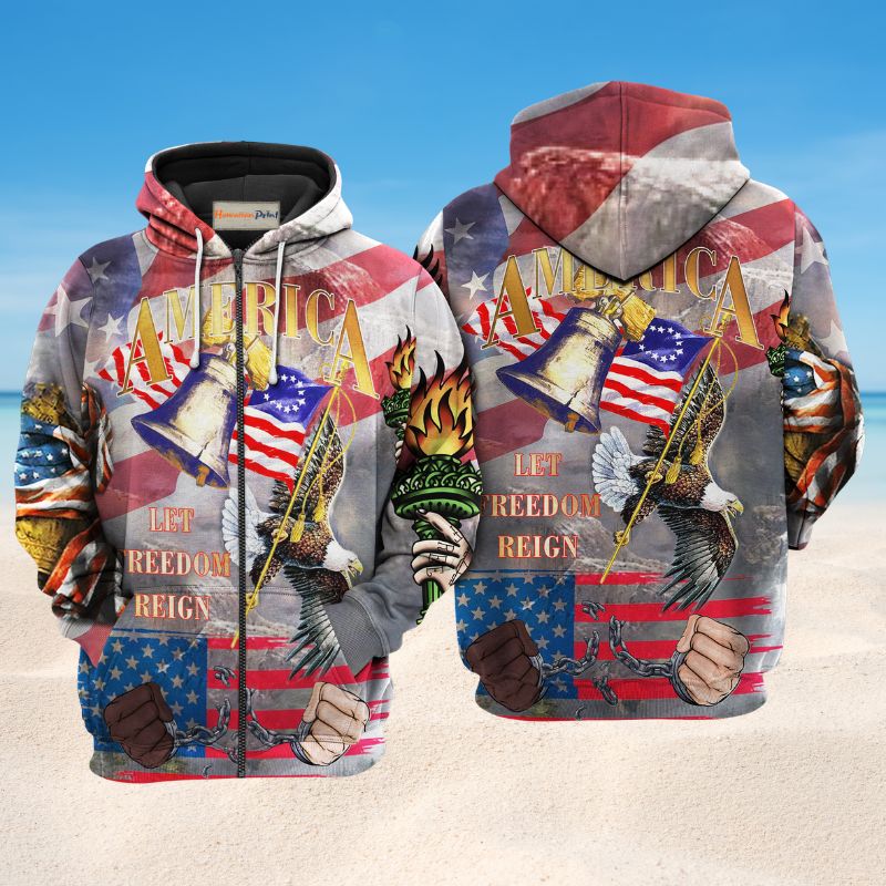 America Freedom Hoodie For Comfortable Daily Outfits Holidays And Casual Wear
