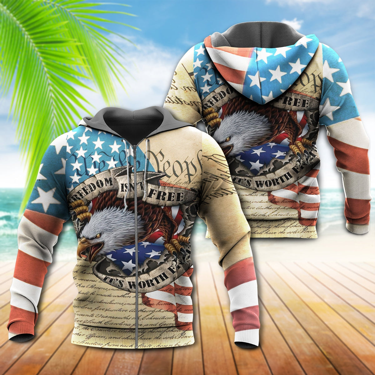 Freedom Worth Fighting Hoodie For Casual Streetwear Travel And Everyday Comfort