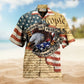 American Freedom And Patriotism Hawaiian Shirt For Summer Vacation Beach Travel And Relaxed Casual Wear