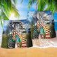 America God Bless The American Beach Shorts Print Detail For Casual Warm Weather Outfits