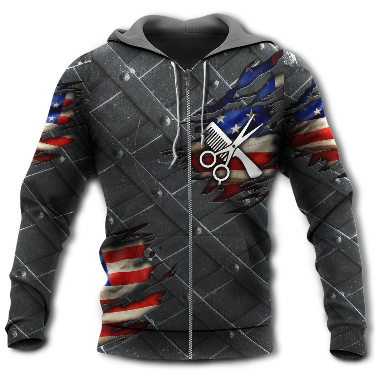 American Hair Stylist Hoodie For Relaxed Streetwear Weekend Travel And Everyday Style