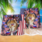 American Easter Celebration Beach Shorts For Warm Weather Travel And Everyday Comfort