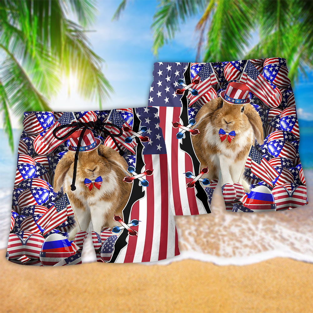 American Easter Celebration Beach Shorts For Warm Weather Travel And Everyday Comfort