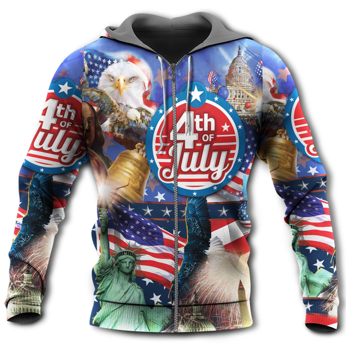 America Love Fourth July Hoodie For Weekend Adventures Casual Style And Relaxed Comfort