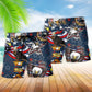 America Eagle Star Beach Shorts Artwork Detail For Casual Warm Weather Outfits