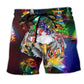 Christmas Americana Eagle Beach Shorts For Holiday Cruises And Bright Seasonal Outfits