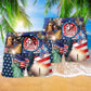 America July Patriotic Beach Shorts Print Detail For Thoughtful Gift Giving