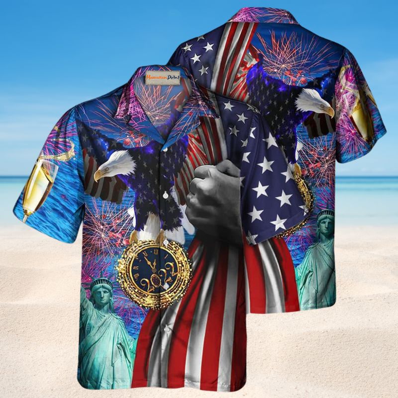 American Year Hawaiian Shirt For Resort Trips, Coastal Parties, And Warm Weather Style