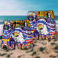 America Proud Eagle Beach Shorts Pattern Detail For Island Trips And Easygoing Coastal Style