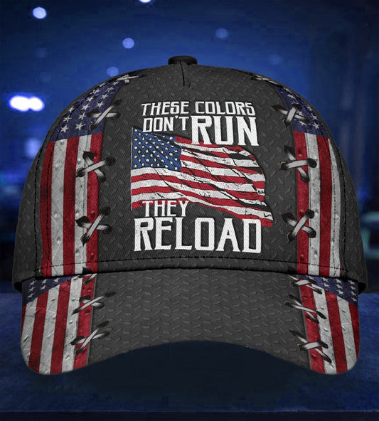 America Colors Never Run Classic Cap For Daily Wear Travel And Outdoor Activities