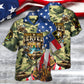 Colorful Veteran American War Peace Proud Hawaiian Shirt Design Detail For Sunny Adventures And Casual Wear