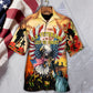 Veteran American Veterans Sunset Hawaiian Shirt Design Detail For Beach Days And Holiday Travel