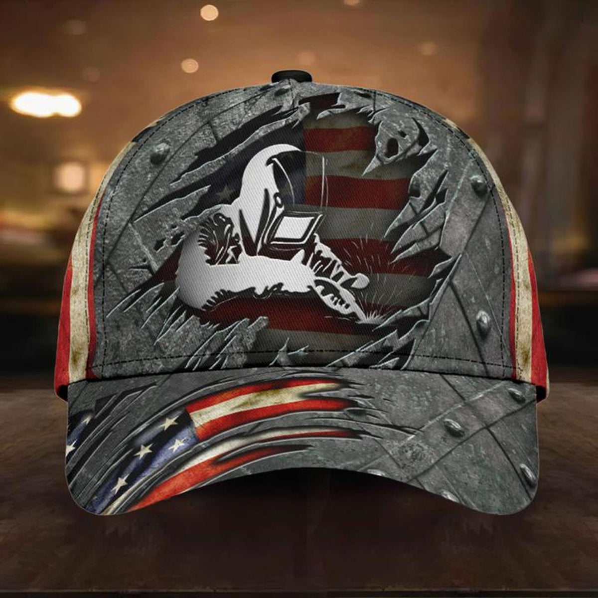 America Welder Simple Work Classic Cap For Everyday Wear Vacations And Seasonal Activities