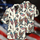 Patriotic American Symbols Design Hawaiian Shirt For Tropical Holidays, Outdoor Gatherings, And Everyday Comfort