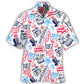 American Creative Independence Design Hawaiian Shirt For Resort Trips, Coastal Parties, And Warm Weather Style