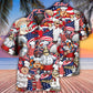 Chef Independence Day American Fun Hawaiian Shirt Design Detail For Sunny Adventures And Casual Wear